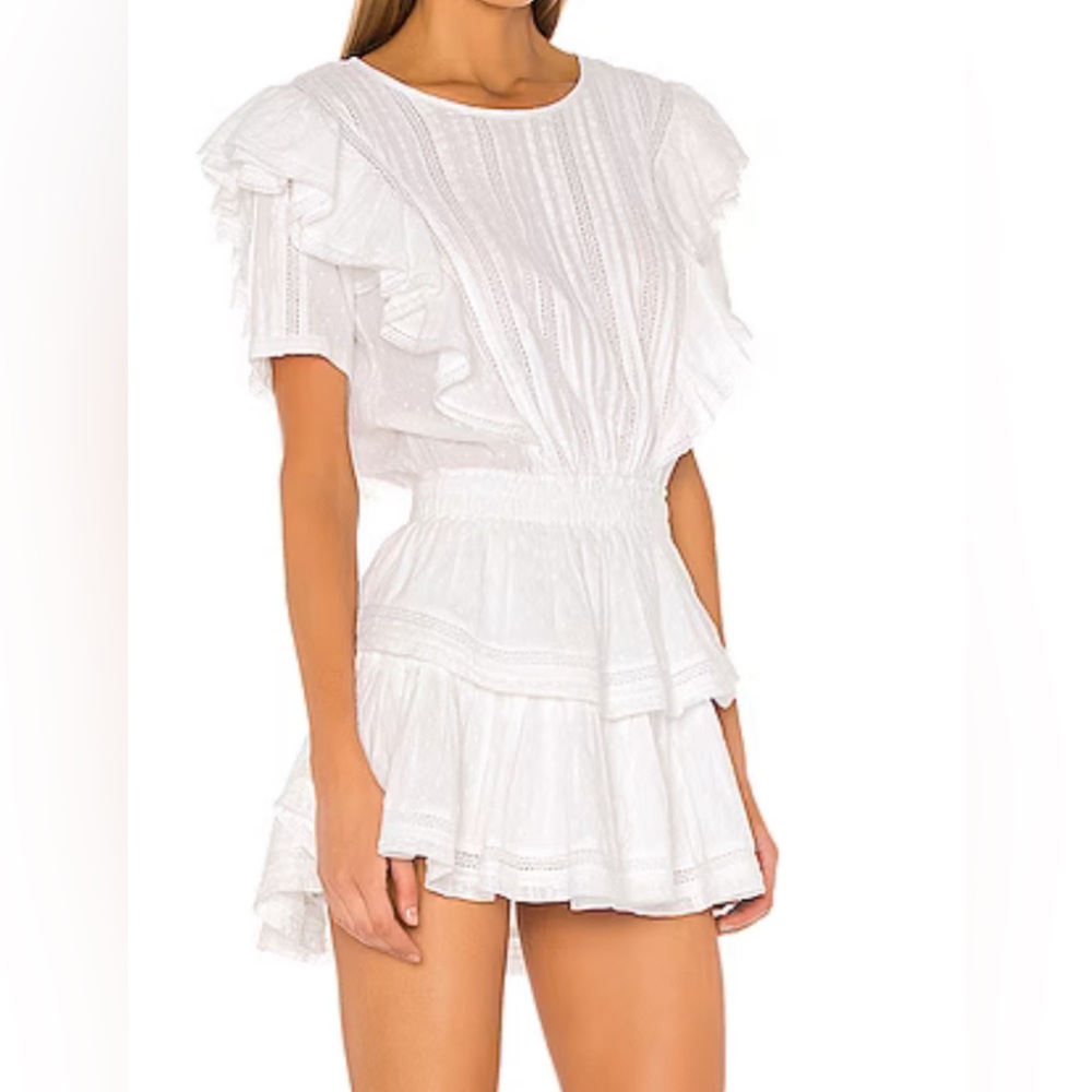 Natasha Dress in White LoveShackFancy